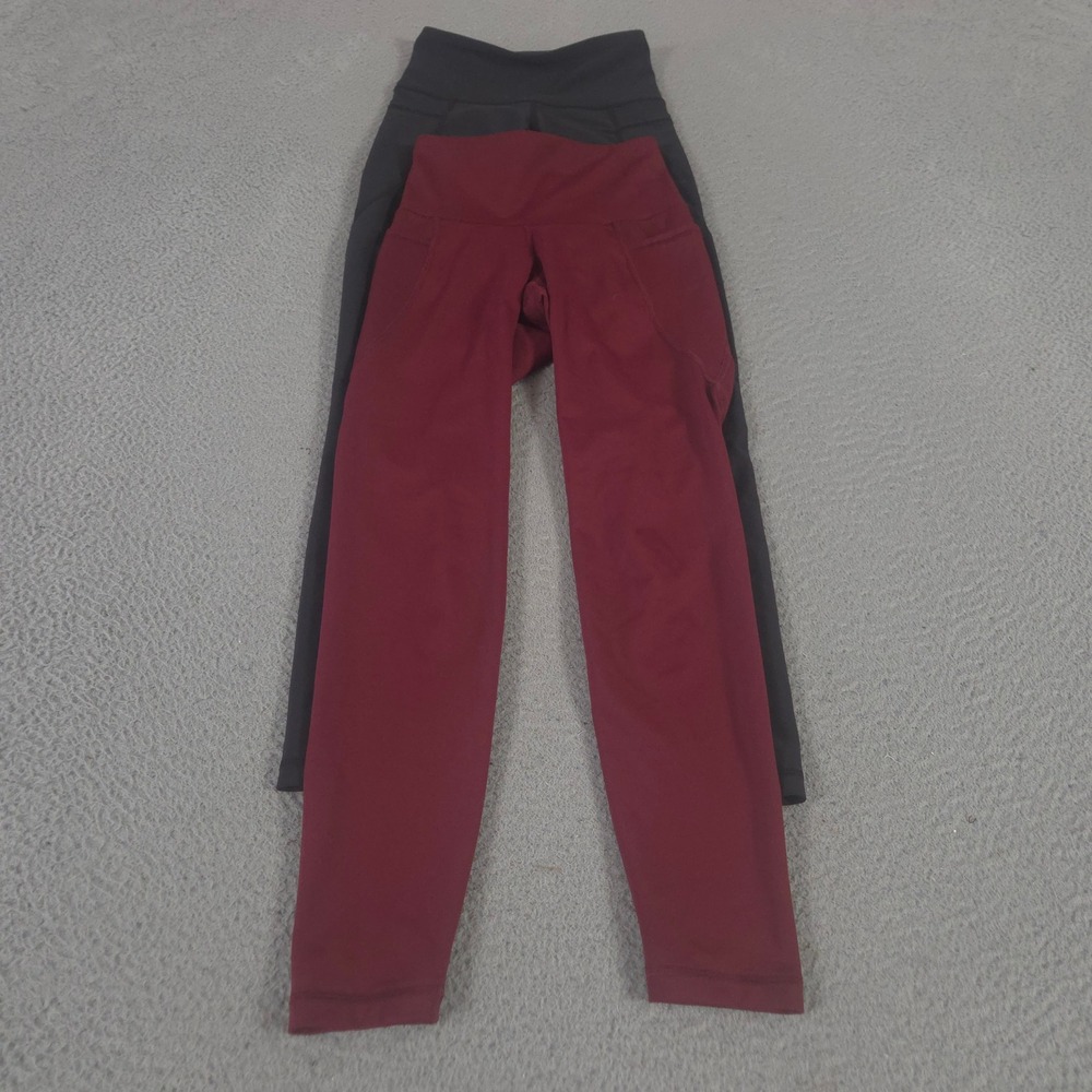 LOT OF 2 Old Navy Leggings Womens XS Multi PowerSoft High-Waisted 7/8 Skinny Gym